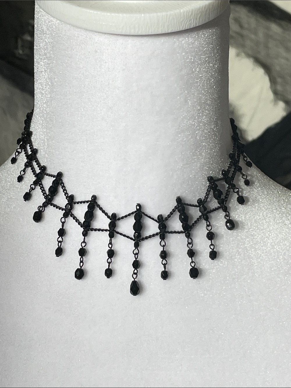 Black Rhinestone choker necklace